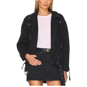 Free People Rebel Knit Moto Jacket